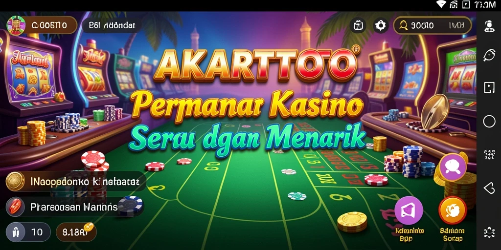 Gameplay menarik AKARTOTO dengan variasi permainan kasino yang seru.