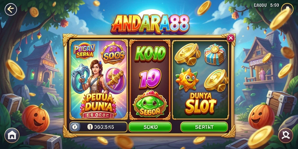 Tampilan gameplay slot yang menarik dan penuh warna.