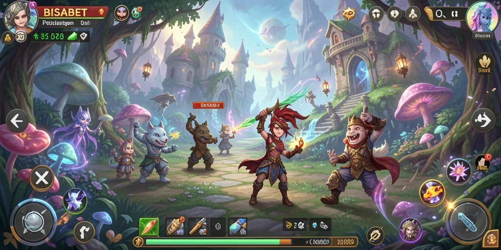 Tampilan menakjubkan gameplay petualangan di BISABET.