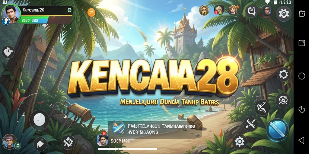 Tangkapan layar menampilkan menjelajah luasnya dunia KENCANA28 dengan grafis yang memukau.