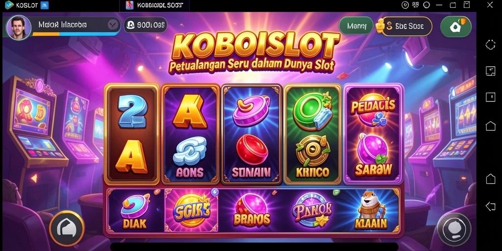 Tampilan gameplay menarik dalam petualangan KOBOISLOT.