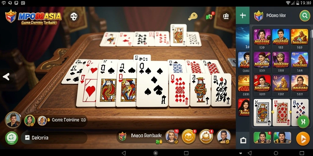 Tampilan gameplay seru dalam MPO88ASIA yang menunjukkan aksi domino.