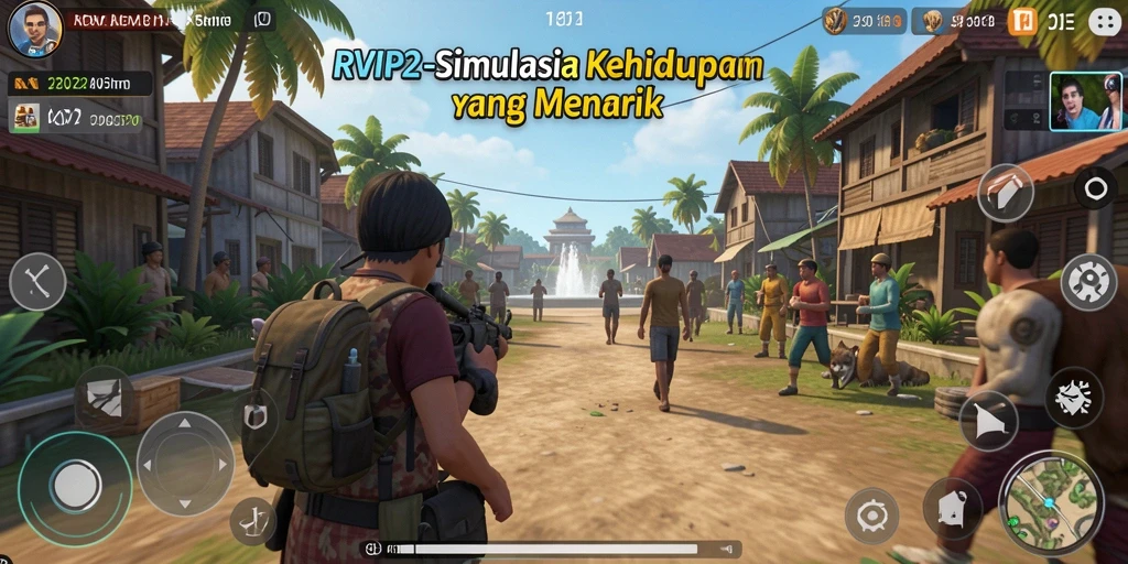 Tampilan gameplay RVIP2 yang menarik dan interaktif.